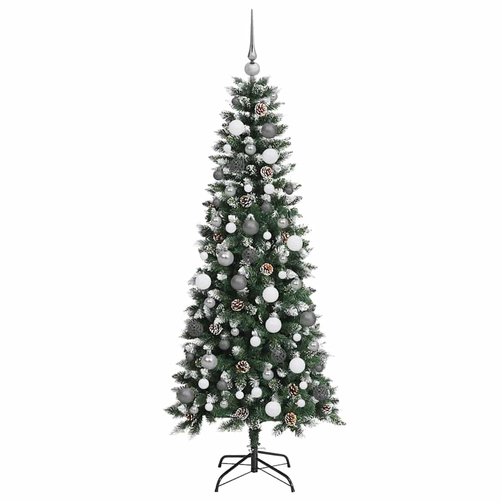 Albero di Natale artificiale con 300 LED Verde 180 cm