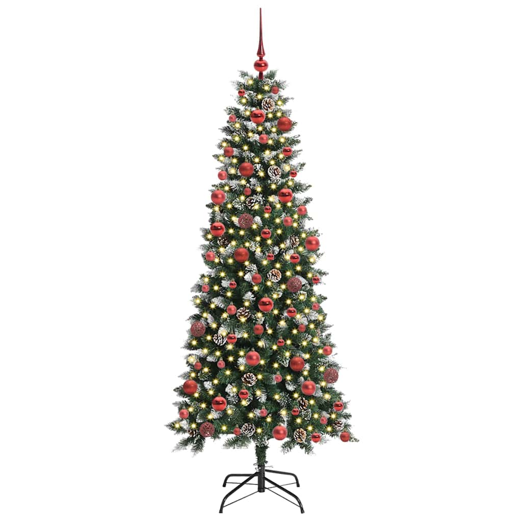 Albero di Natale artificiale con 300 LED Verde 180 cm