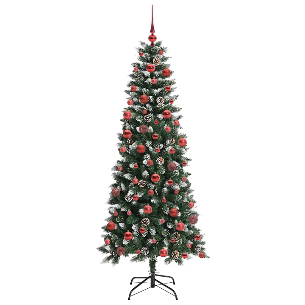 Albero di Natale artificiale con 300 LED Verde 180 cm