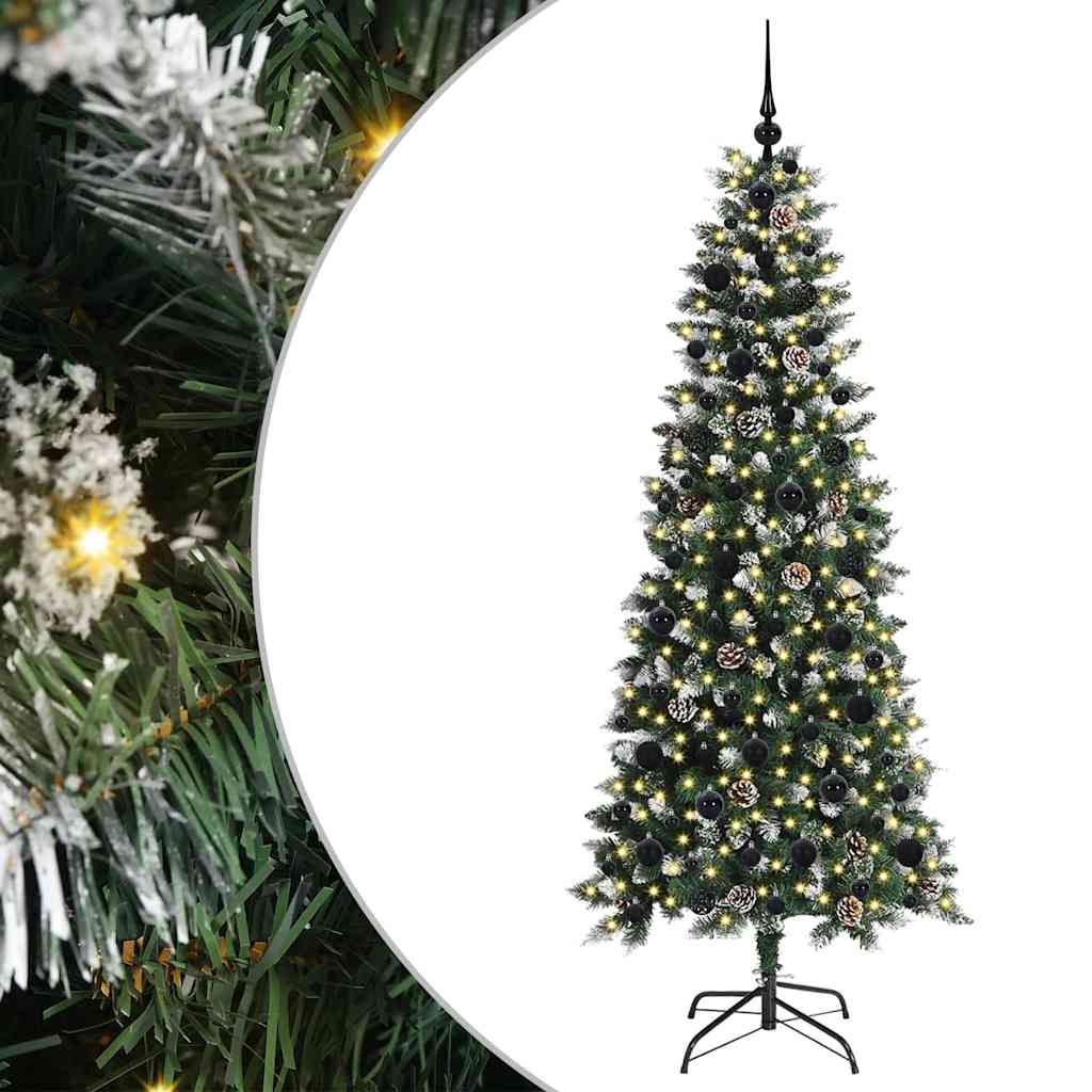Albero di Natale artificiale con 300 LED Verde 180 cm