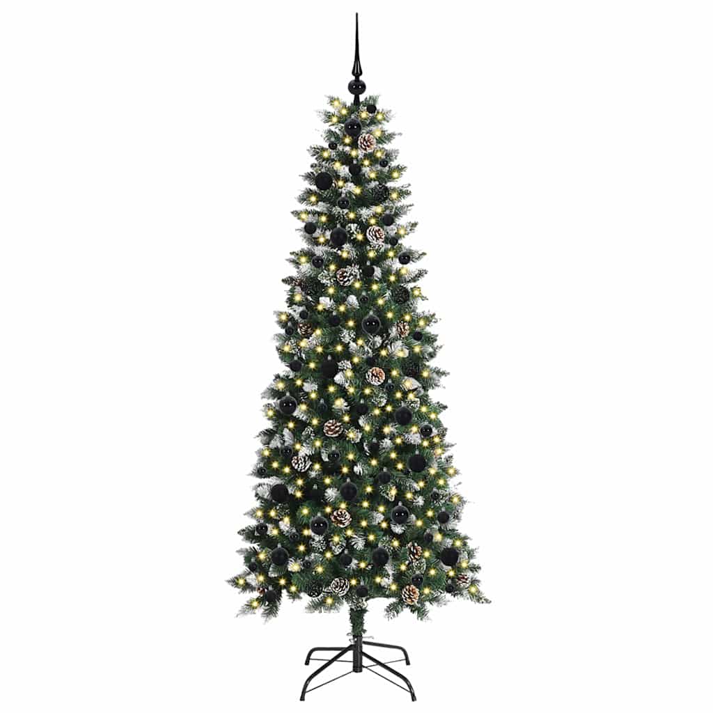 Albero di Natale artificiale con 300 LED Verde 180 cm
