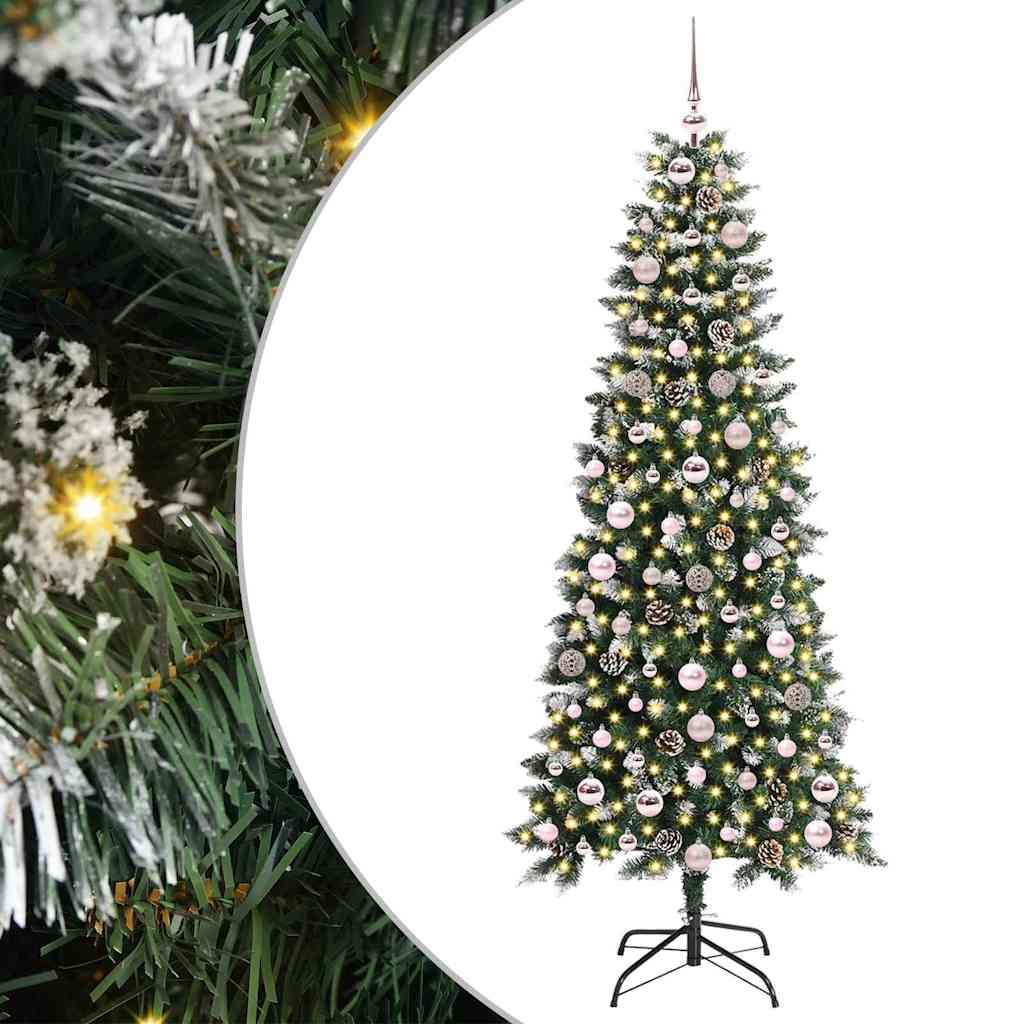 Albero di Natale artificiale con 300 LED Verde 180 cm