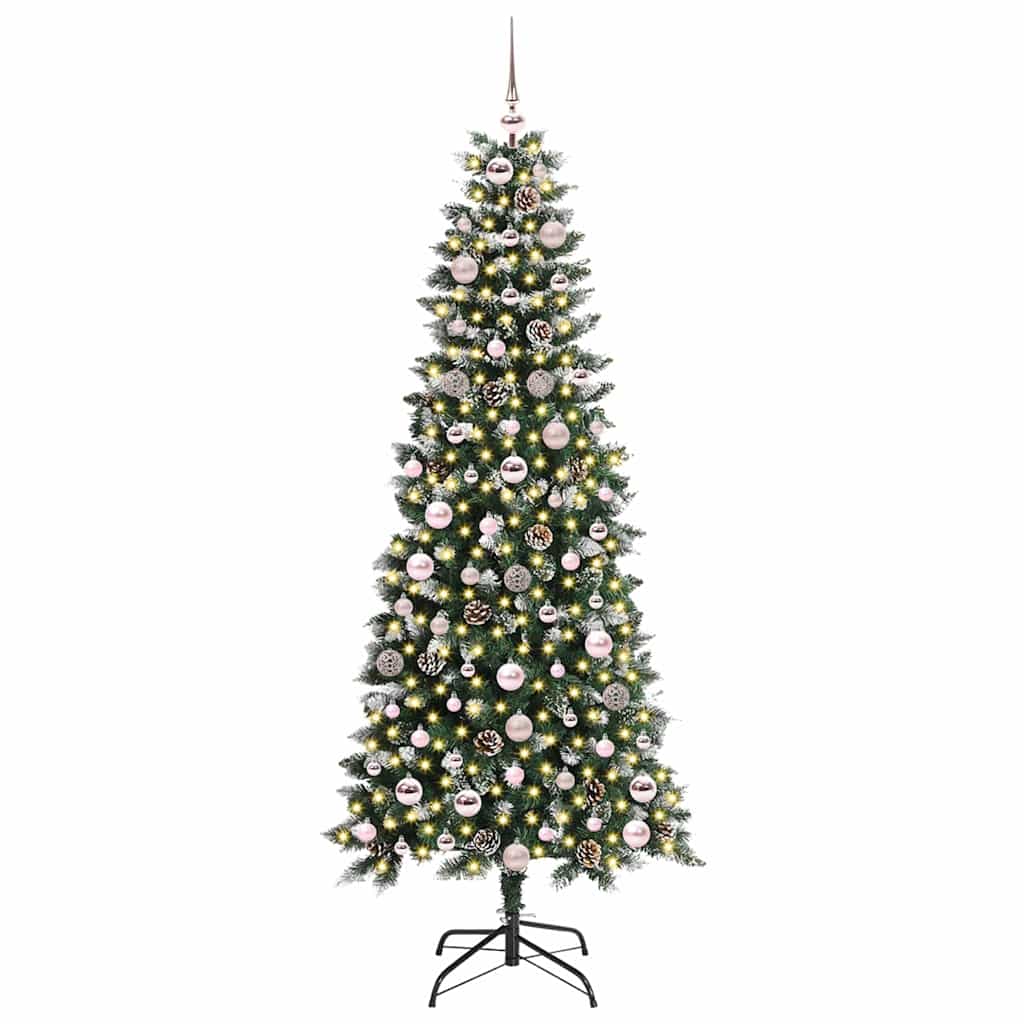 Albero di Natale artificiale con 300 LED Verde 180 cm