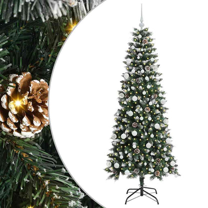 Albero di Natale artificiale con 300 LED Verde 180 cm | homemem39