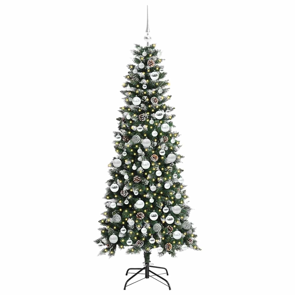 Albero di Natale artificiale con 300 LED Verde 180 cm