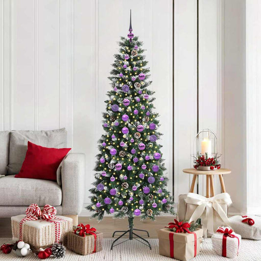 Albero di Natale artificiale con 300 LED Verde 180 cm