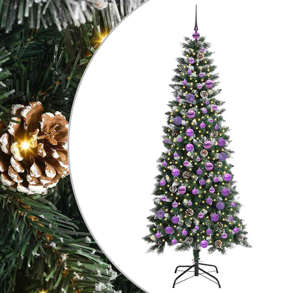 Albero di Natale artificiale con 300 LED Verde 180 cm