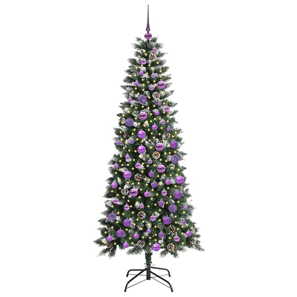 Albero di Natale artificiale con 300 LED Verde 180 cm