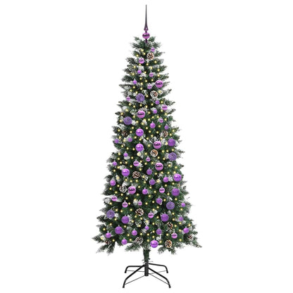 Albero di Natale artificiale con 300 LED Verde 180 cm