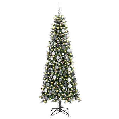 Albero di Natale artificiale con 300 LED Verde 210 cm