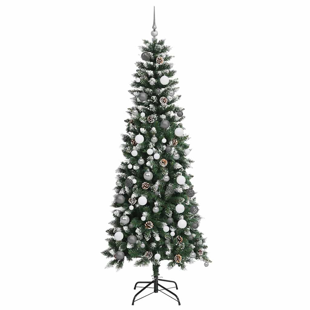 Albero di Natale artificiale con 300 LED Verde 210 cm | homemem39