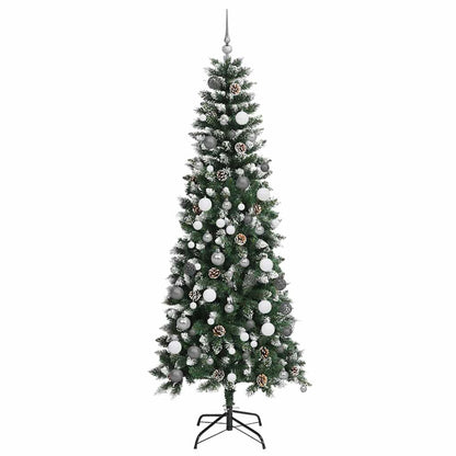 Albero di Natale artificiale con 300 LED Verde 210 cm