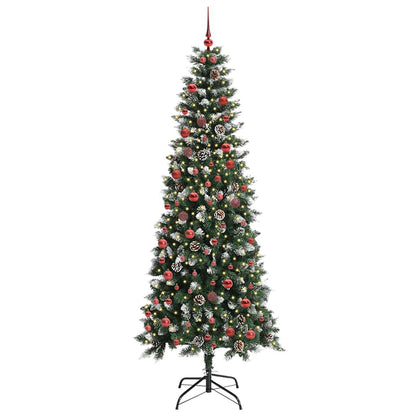 Albero di Natale artificiale con 300 LED Verde 210 cm