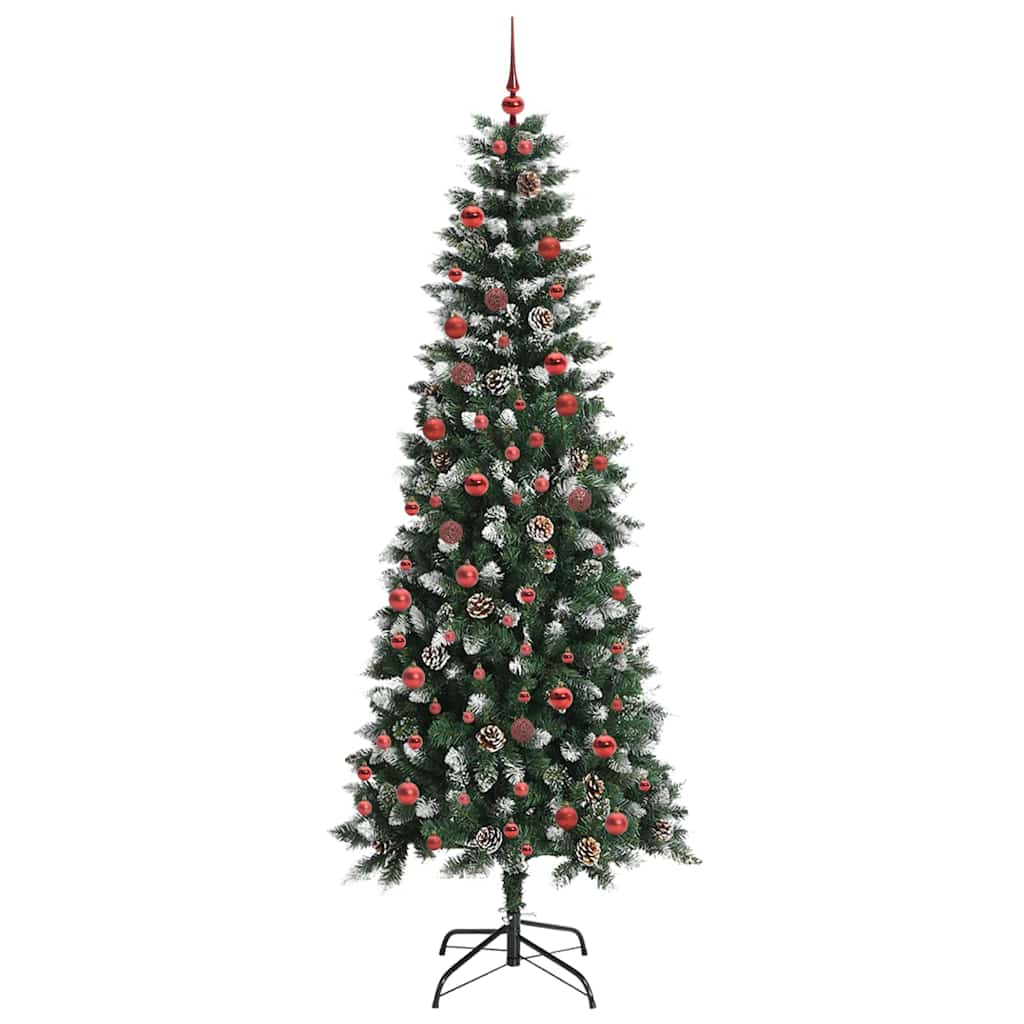 Albero di Natale artificiale con 300 LED Verde 210 cm