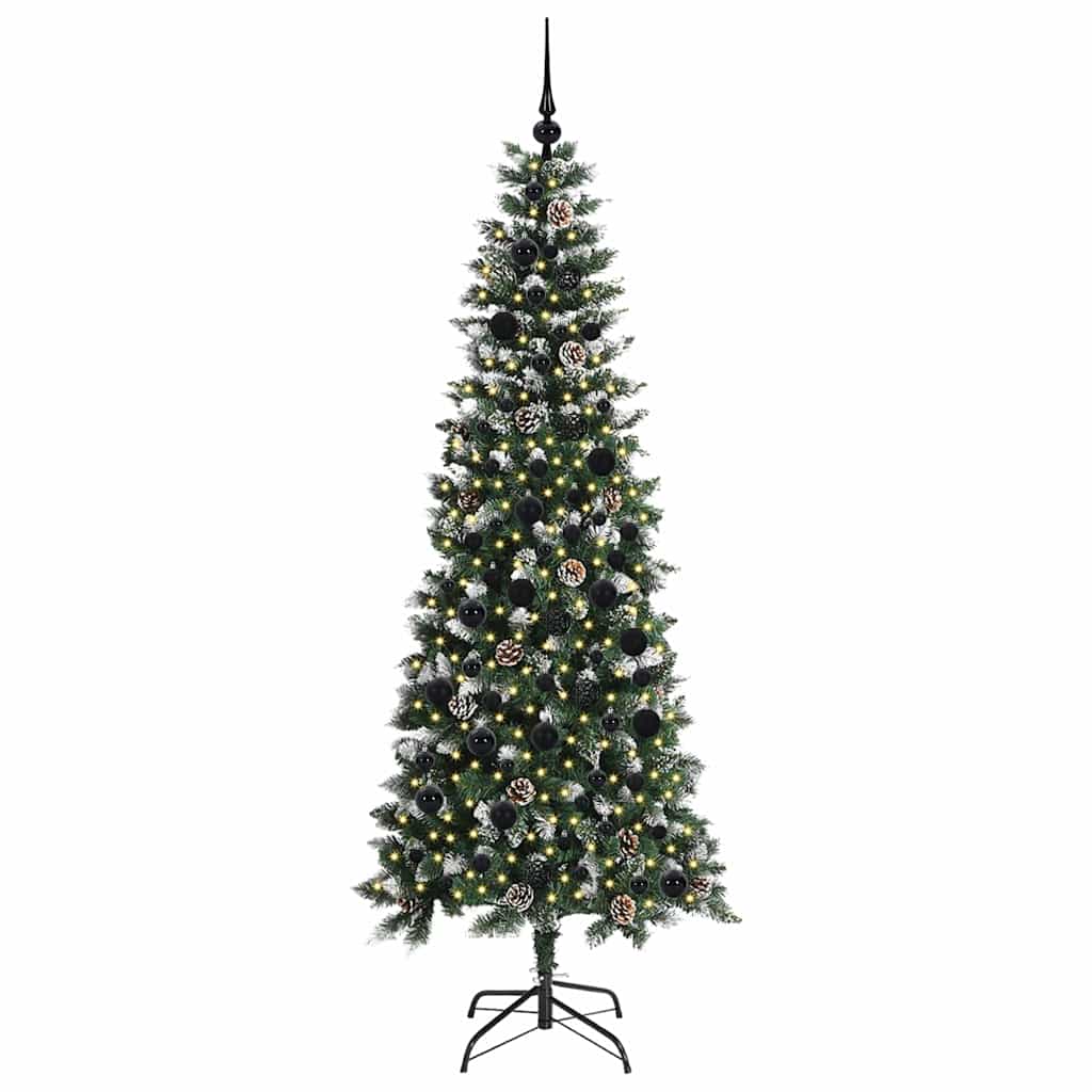 Albero di Natale artificiale con 300 LED Verde 210 cm