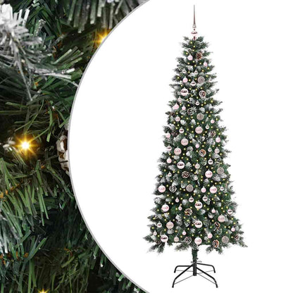 Albero di Natale artificiale con 300 LED Verde 210 cm