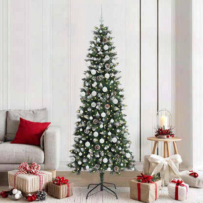 Albero di Natale artificiale con 300 LED Verde 210 cm | homemem39