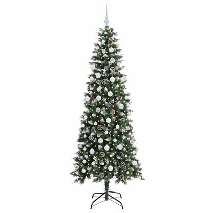 Albero di Natale artificiale con 300 LED Verde 210 cm | homemem39