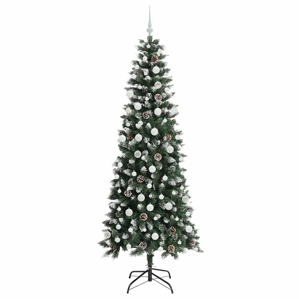 Albero di Natale artificiale con 300 LED Verde 210 cm | homemem39
