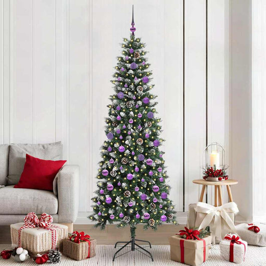 Albero di Natale artificiale con 300 LED Verde 210 cm