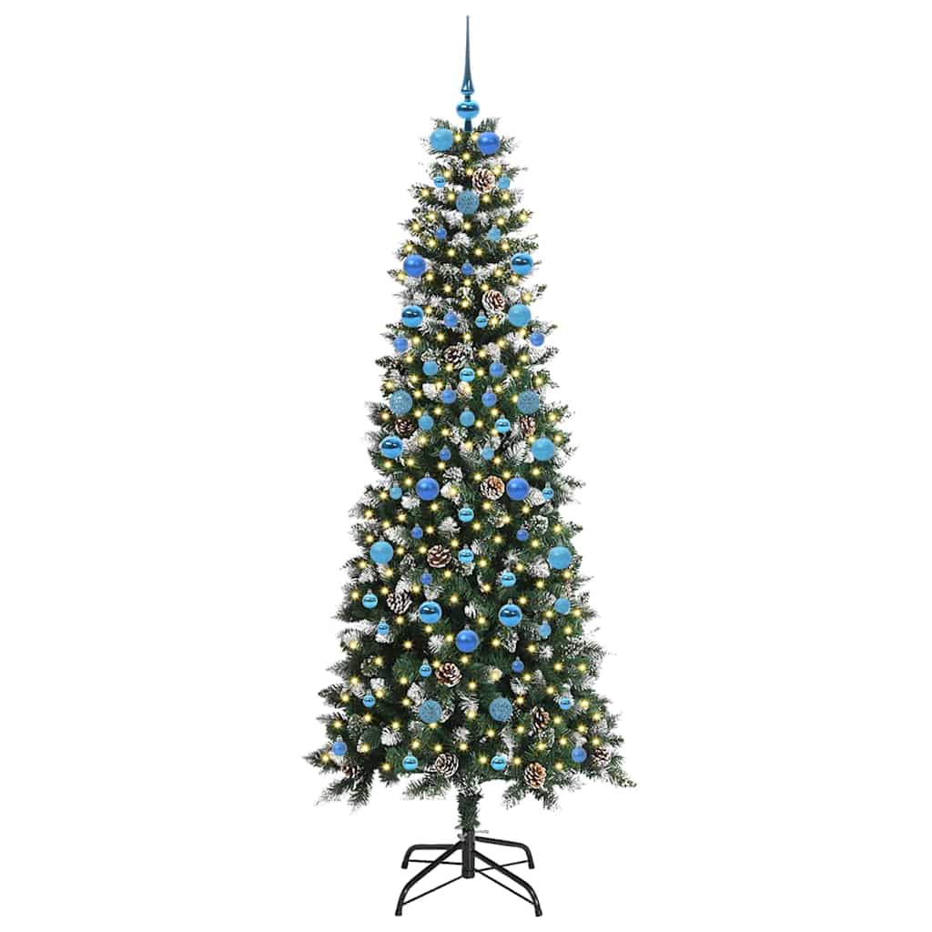 Albero di Natale artificiale con 300 LED Verde 210 cm