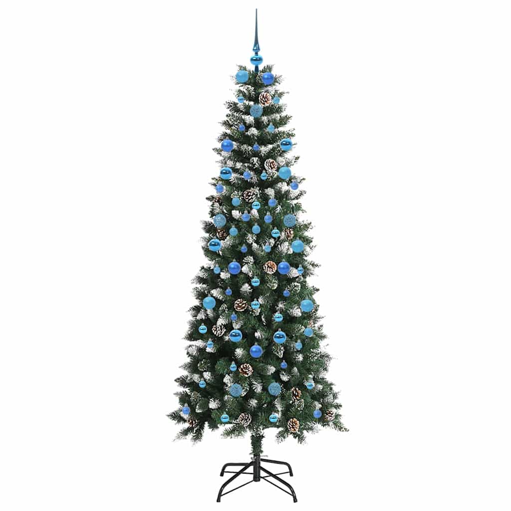 Albero di Natale artificiale con 300 LED Verde 210 cm