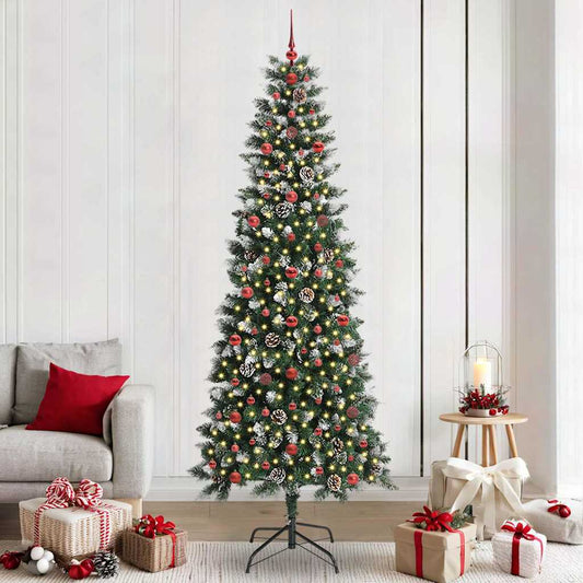 Albero di Natale artificiale con 300 LED Verde 240 cm