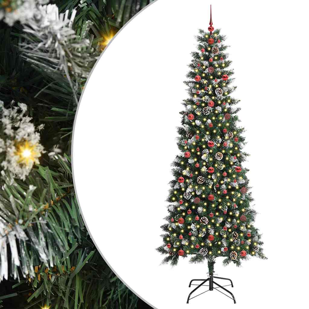 Albero di Natale artificiale con 300 LED Verde 240 cm