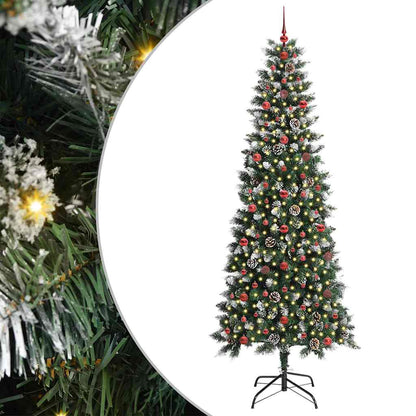 Albero di Natale artificiale con 300 LED Verde 240 cm