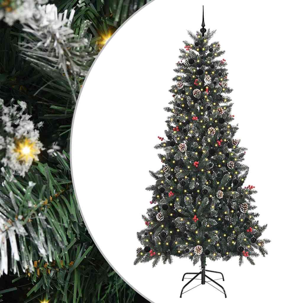 Albero di Natale artificiale con 300 LED Verde 240 cm