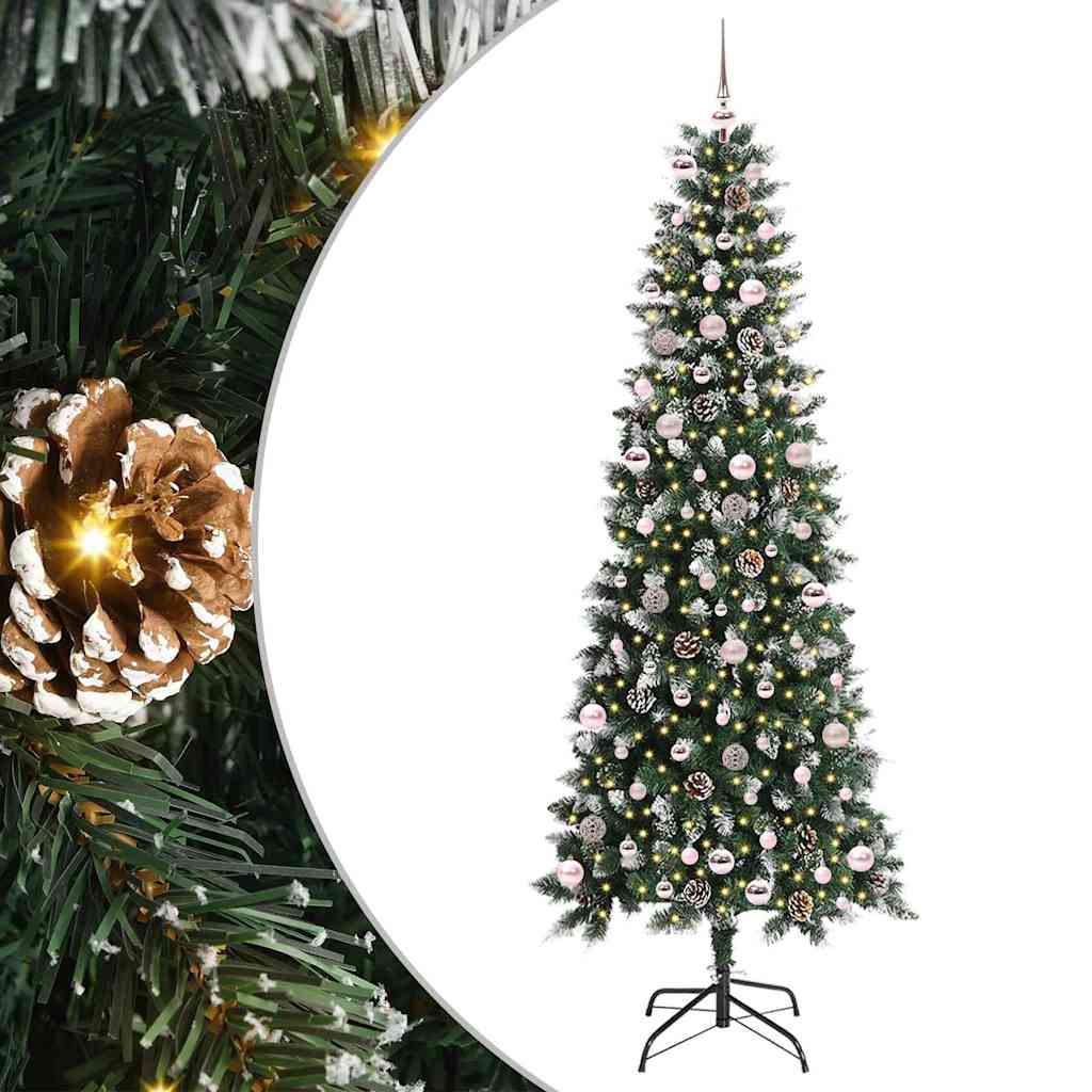 Albero di Natale artificiale con 300 LED Verde 240 cm