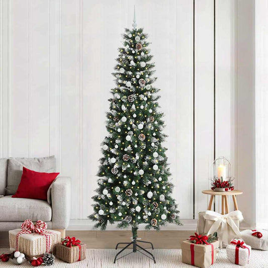 Albero di Natale artificiale con 300 LED Verde 240 cm