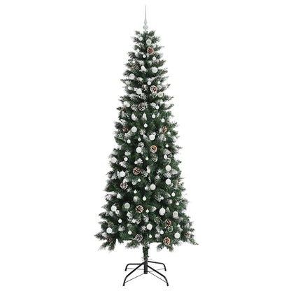Albero di Natale artificiale con 300 LED Verde 240 cm | homemem39