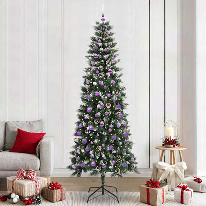 Albero di Natale artificiale con 300 LED Verde 240 cm