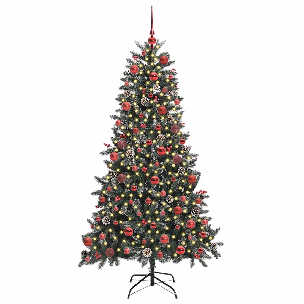 Albero di Natale artificiale con 300 LED Verde 180 cm