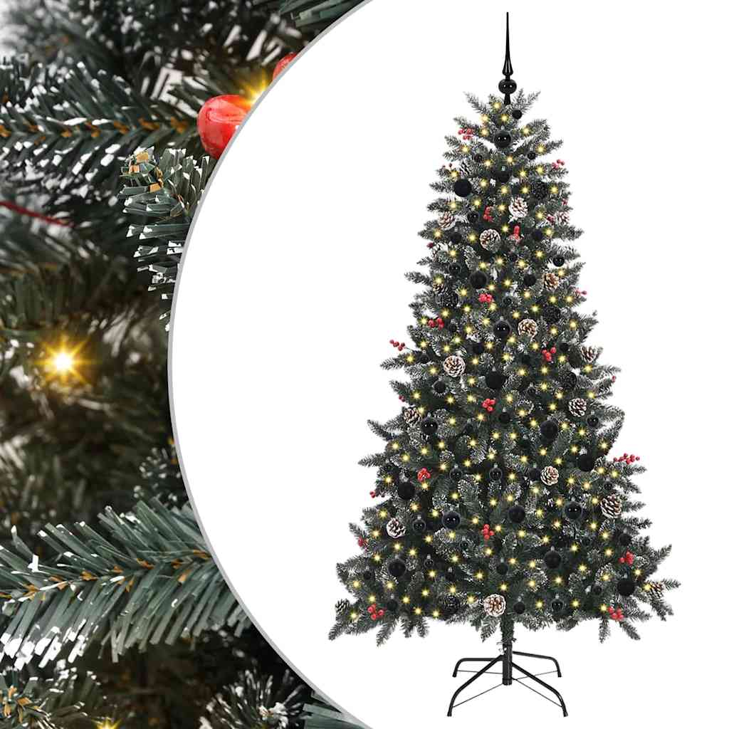 Albero di Natale artificiale con 300 LED Verde 180 cm