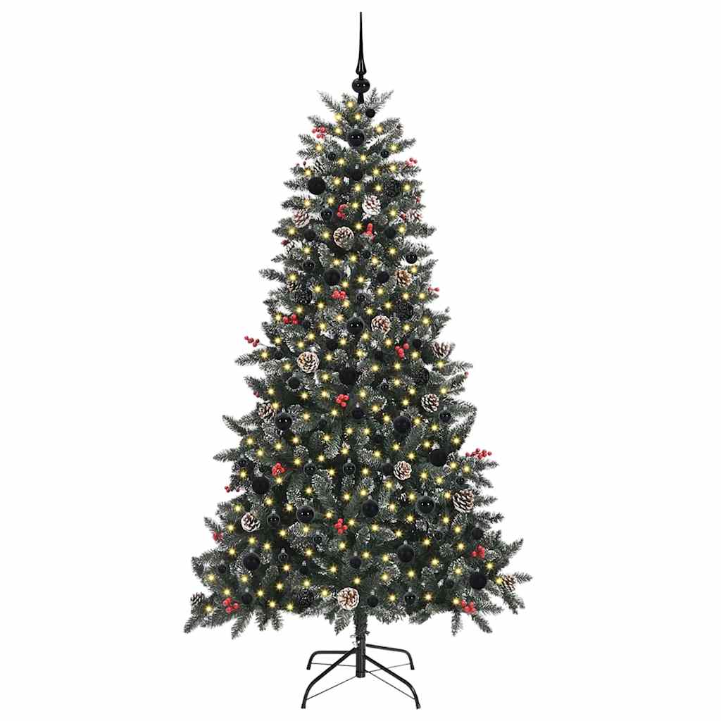 Albero di Natale artificiale con 300 LED Verde 180 cm