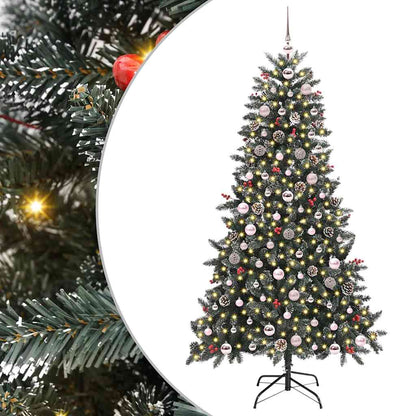 Albero di Natale artificiale con 300 LED Verde 180 cm