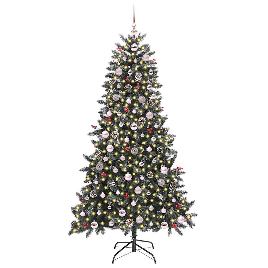 Albero di Natale artificiale con 300 LED Verde 180 cm