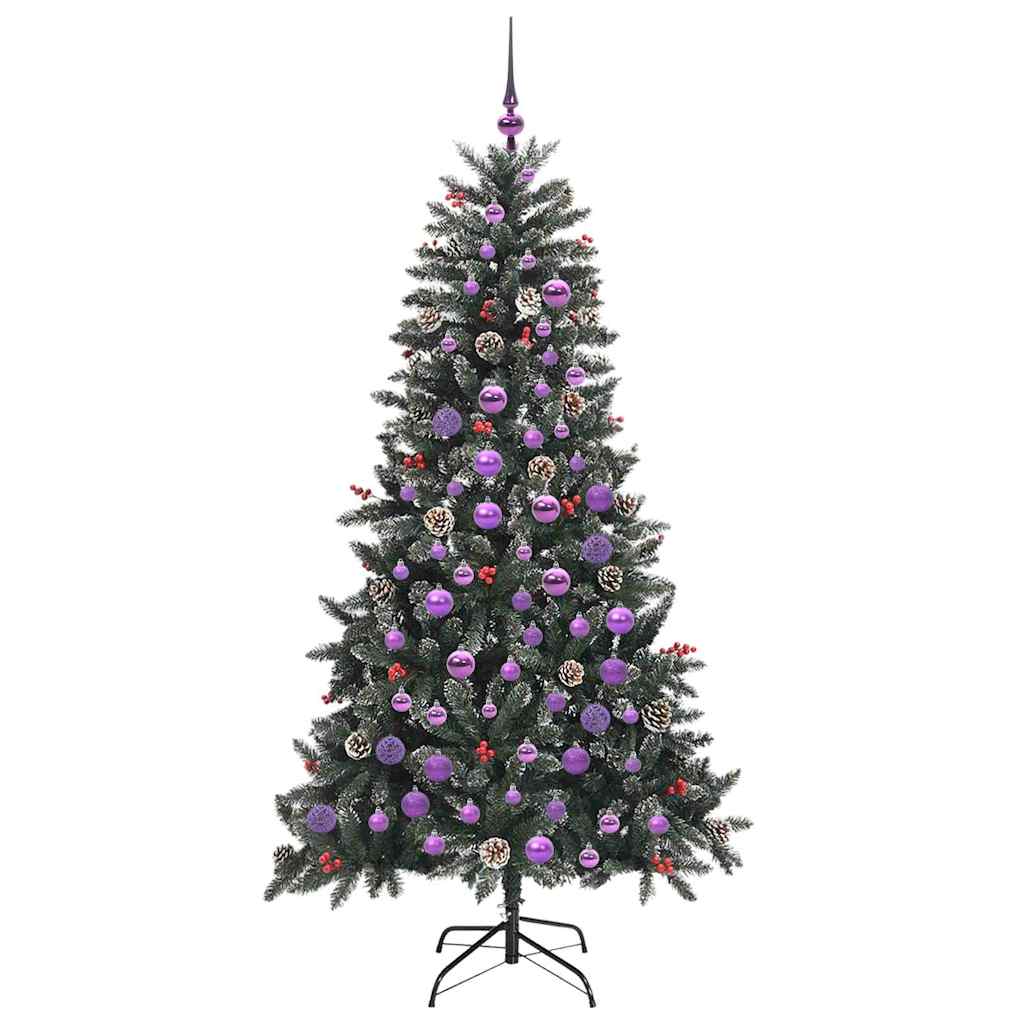 Albero di Natale artificiale con 300 LED Verde 180 cm