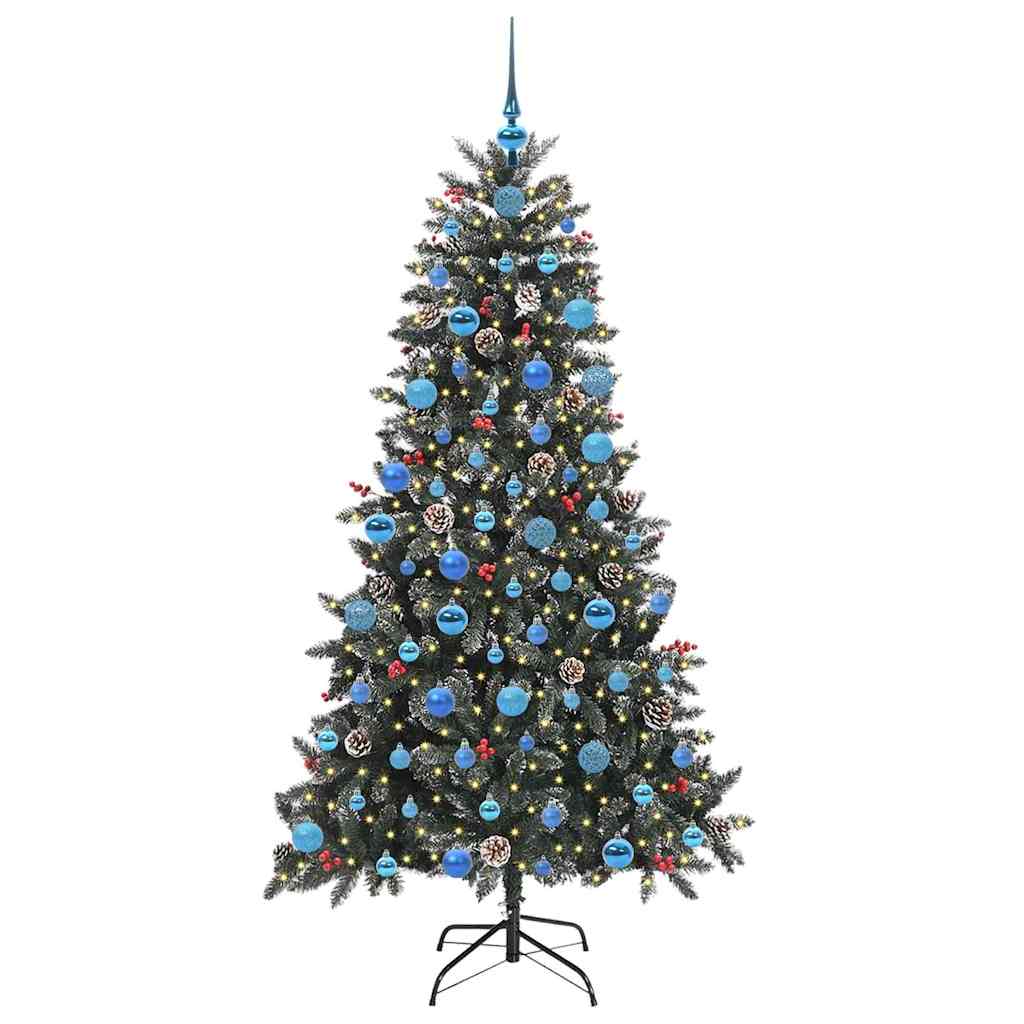Albero di Natale artificiale con 300 LED Verde 180 cm