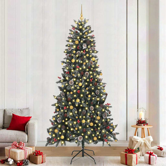 Albero di Natale artificiale con 300 LED Verde 240 cm