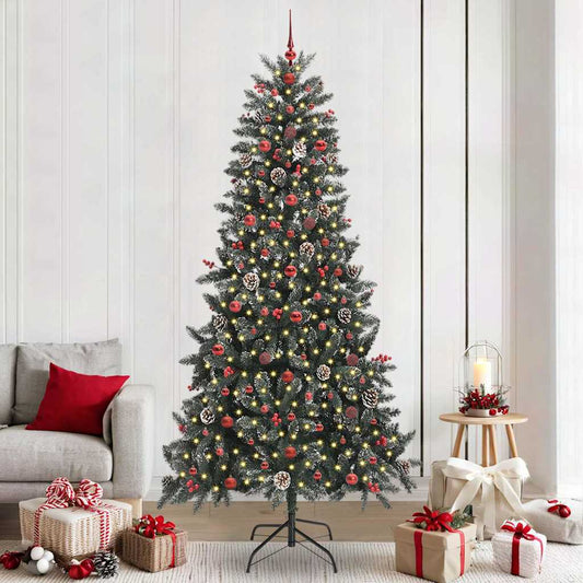 Albero di Natale artificiale con 300 LED Verde 240 cm