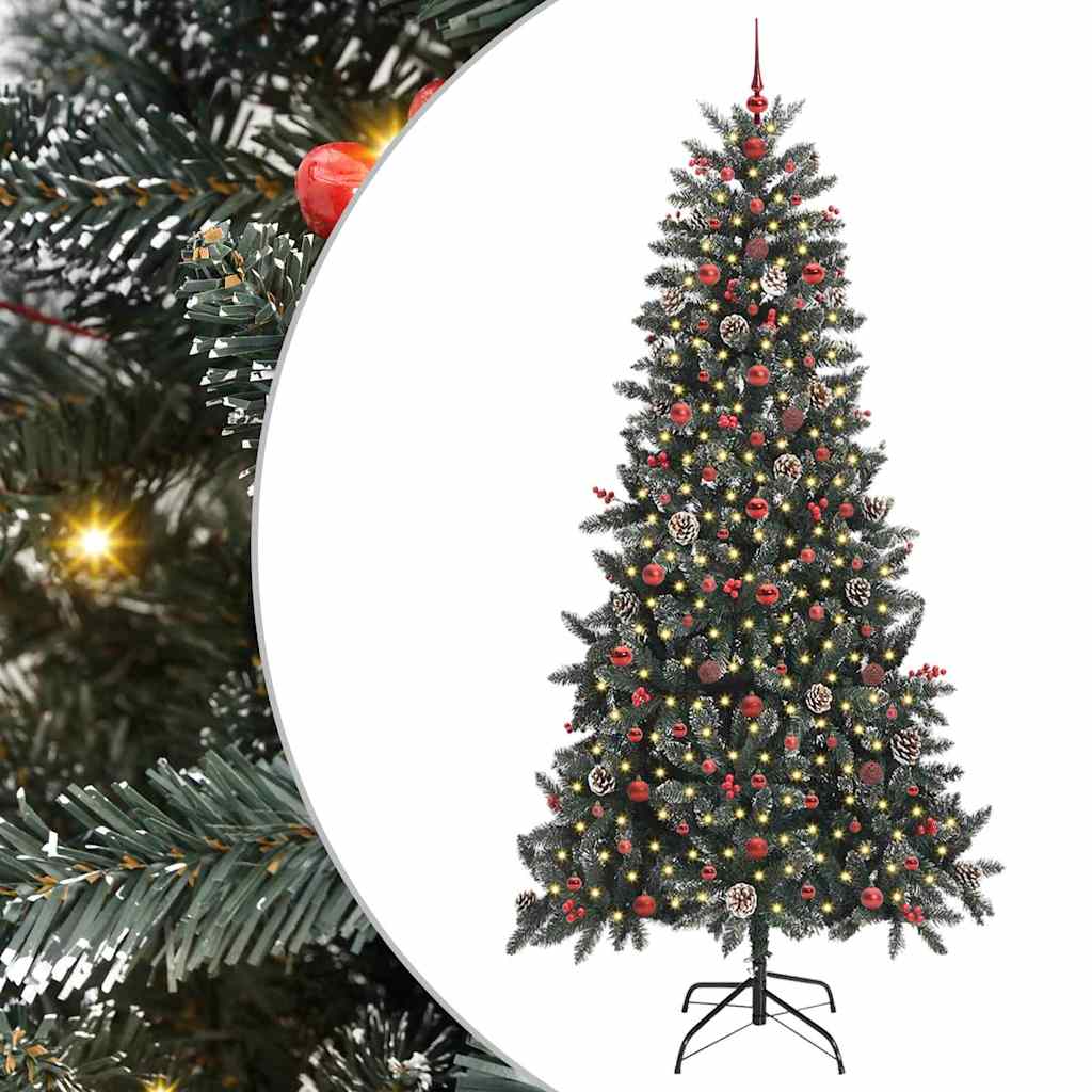 Albero di Natale artificiale con 300 LED Verde 240 cm