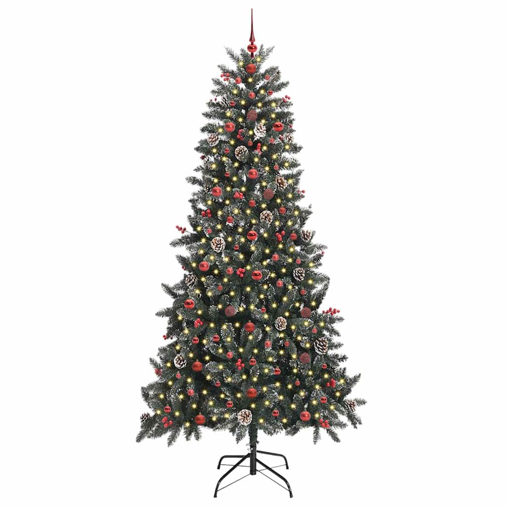 Albero di Natale artificiale con 300 LED Verde 240 cm
