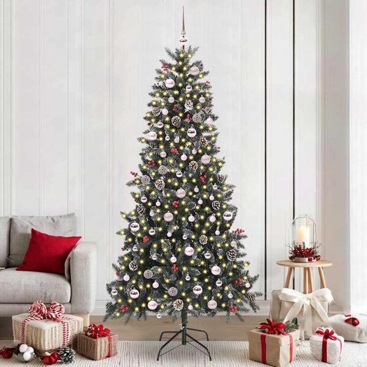 Albero di Natale artificiale con 300 LED Verde 240 cm