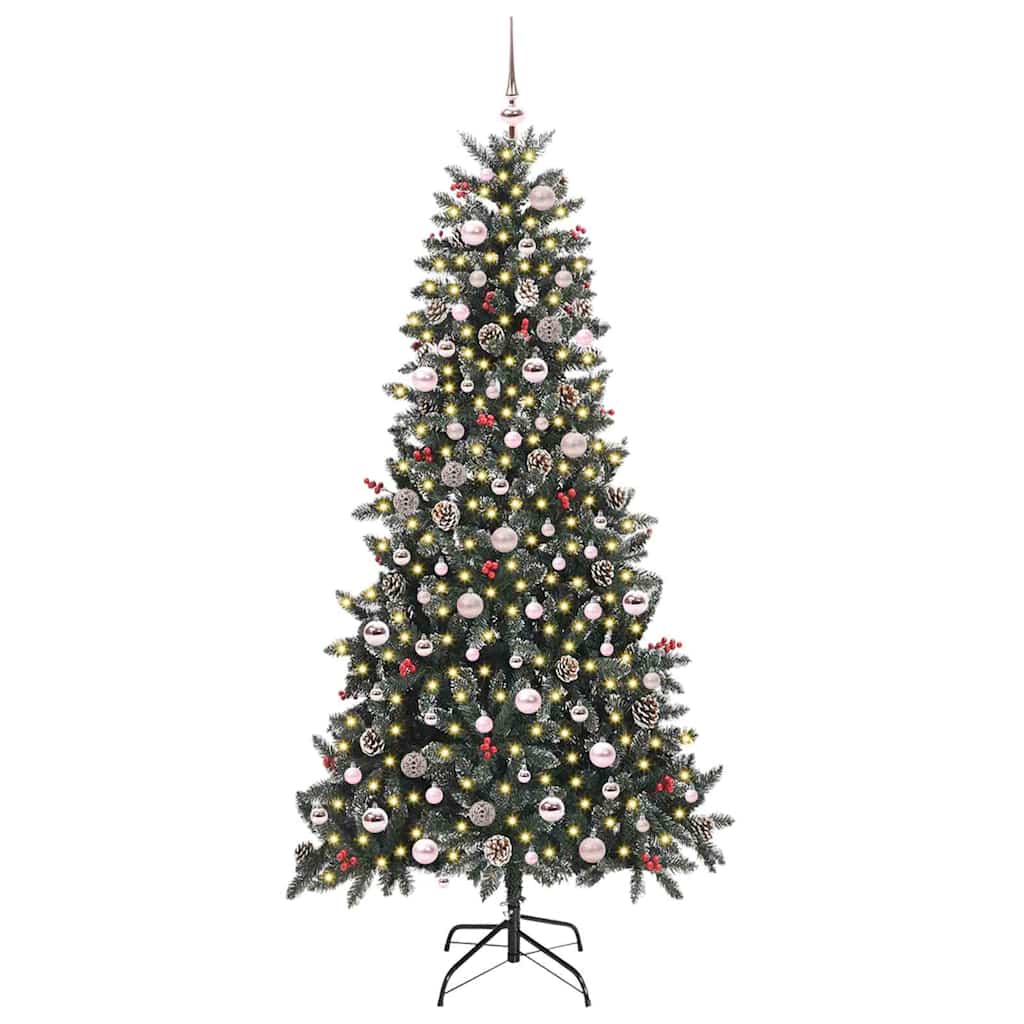 Albero di Natale artificiale con 300 LED Verde 240 cm