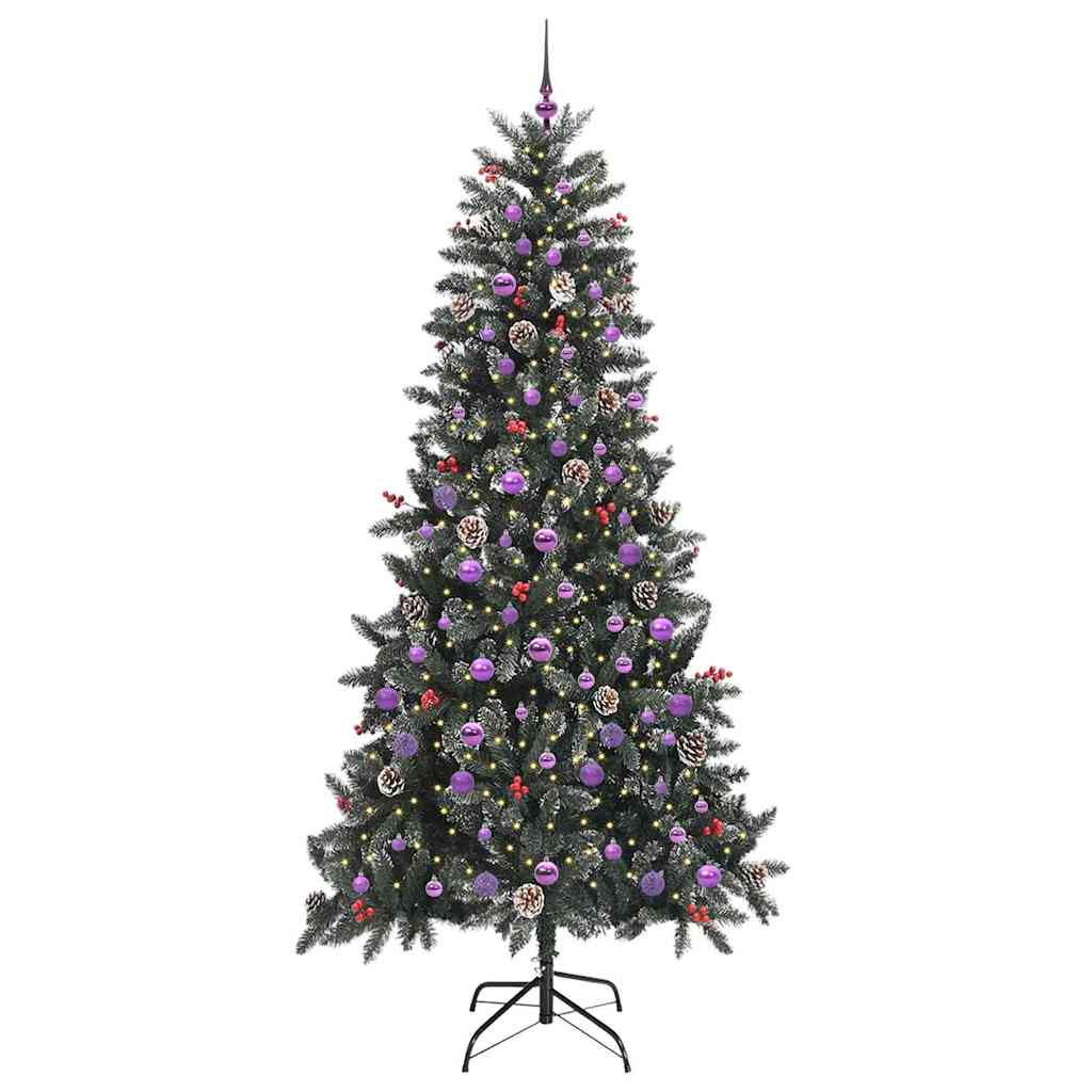 Albero di Natale artificiale con 300 LED Verde 240 cm