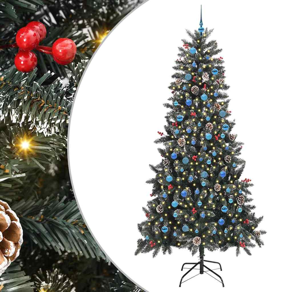Albero di Natale artificiale con 300 LED Verde 240 cm