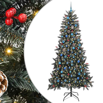 Albero di Natale artificiale con 300 LED Verde 240 cm